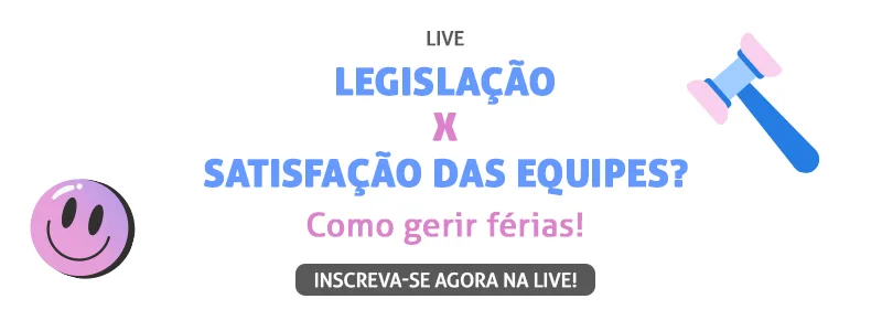 Banner da Live sobre Férias trabalhistas