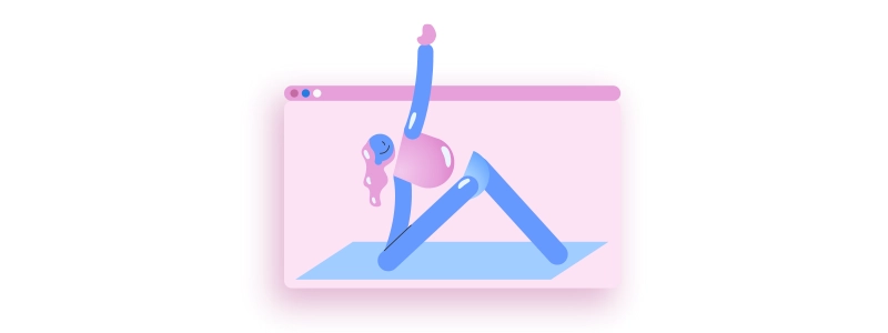 Ilustração de yoga