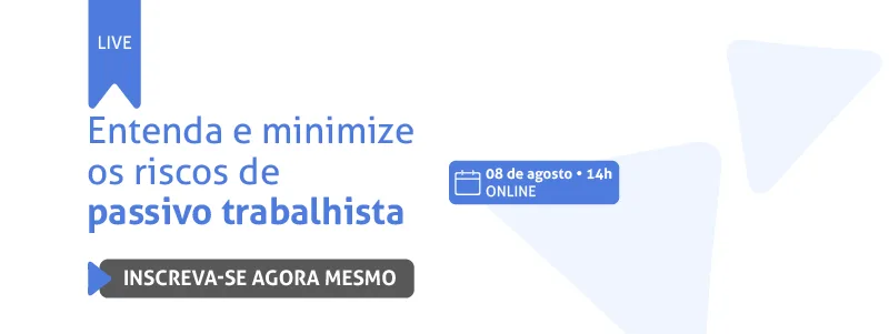 Banner convidando para a live sobre o gerenciamento dos passivos trabalhistas