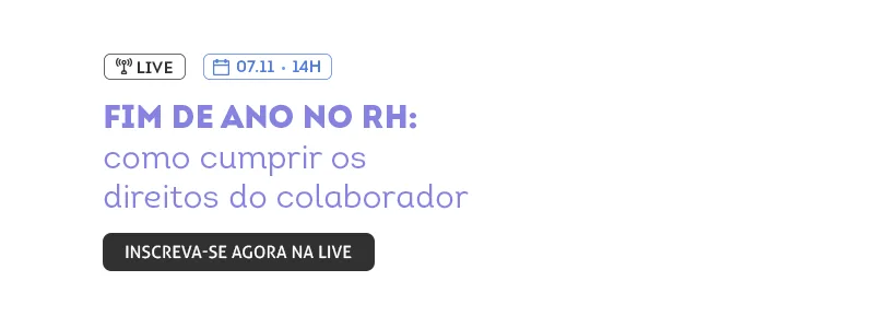 Banner da live sobre o fim de ano no RH