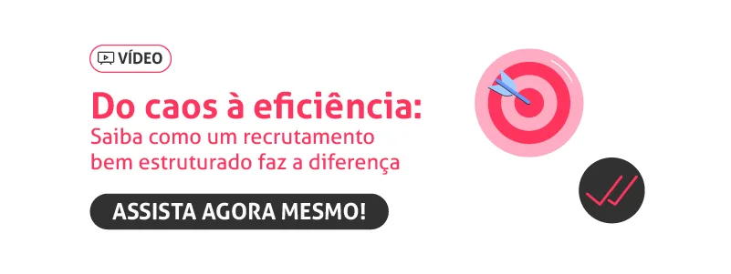 Banner do vídeo do caos a eficiência