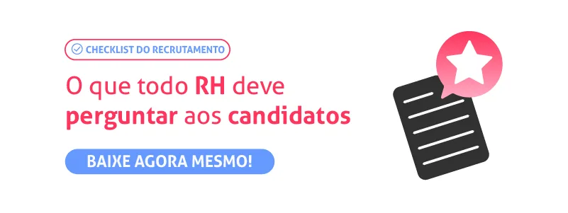 checklist de perguntas que devem ser feitas aos candidatos